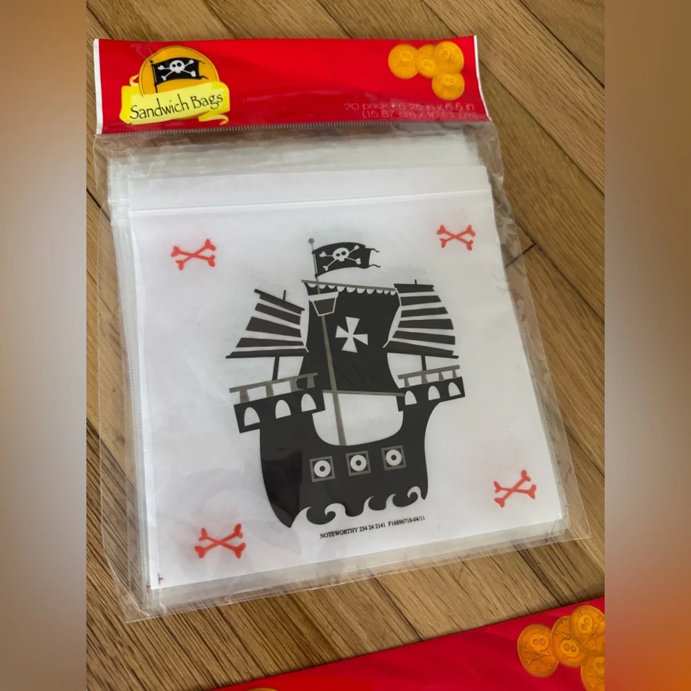 Pirate Party Cupcake Liners Straws Favor Bags Party Supplies